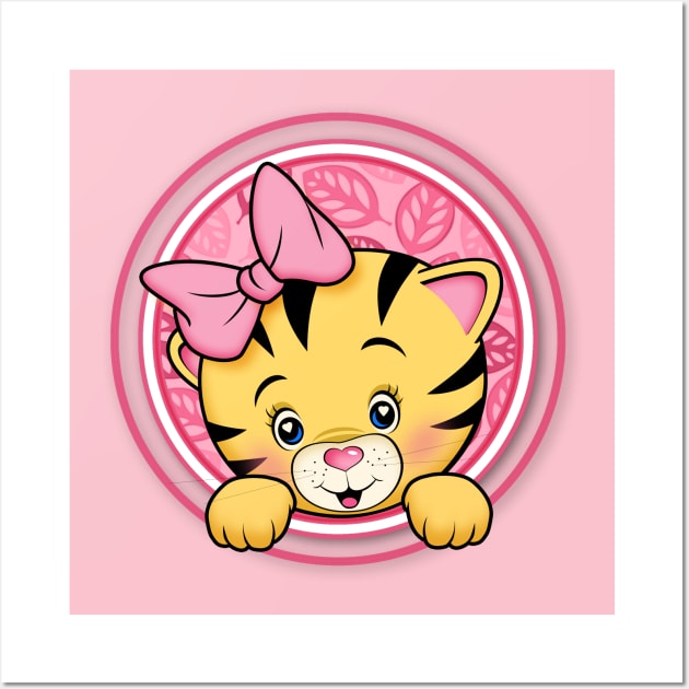 peek a boo baby tiger girl Wall Art by richhwalsh